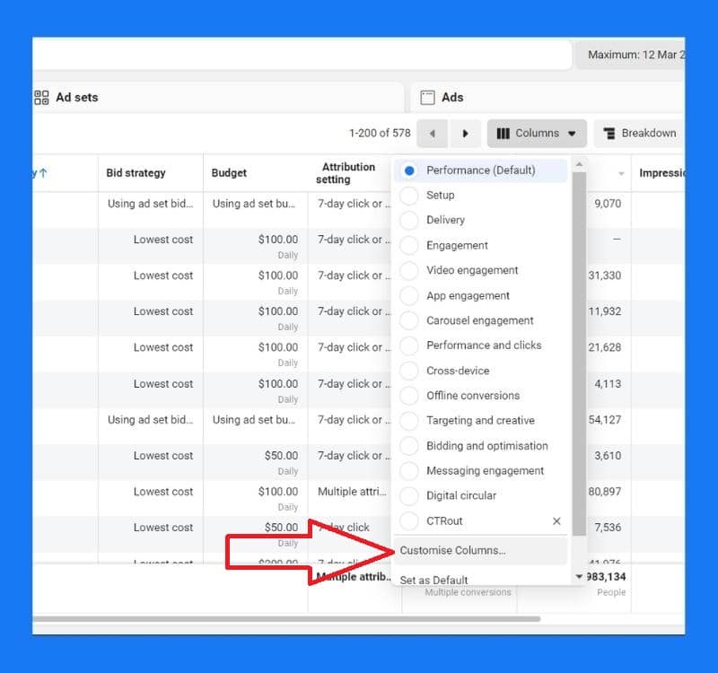 Facebook - customize your dashboard