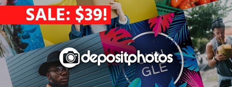 DepositPhotos deal banner