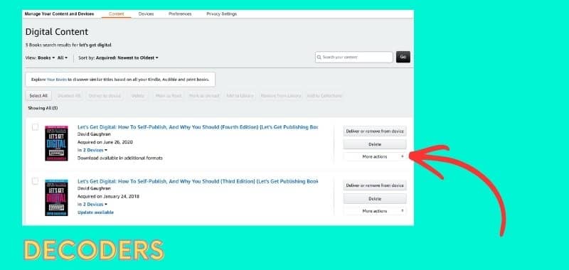 decoders manage digital content