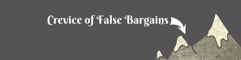 Crevice of False Bargains