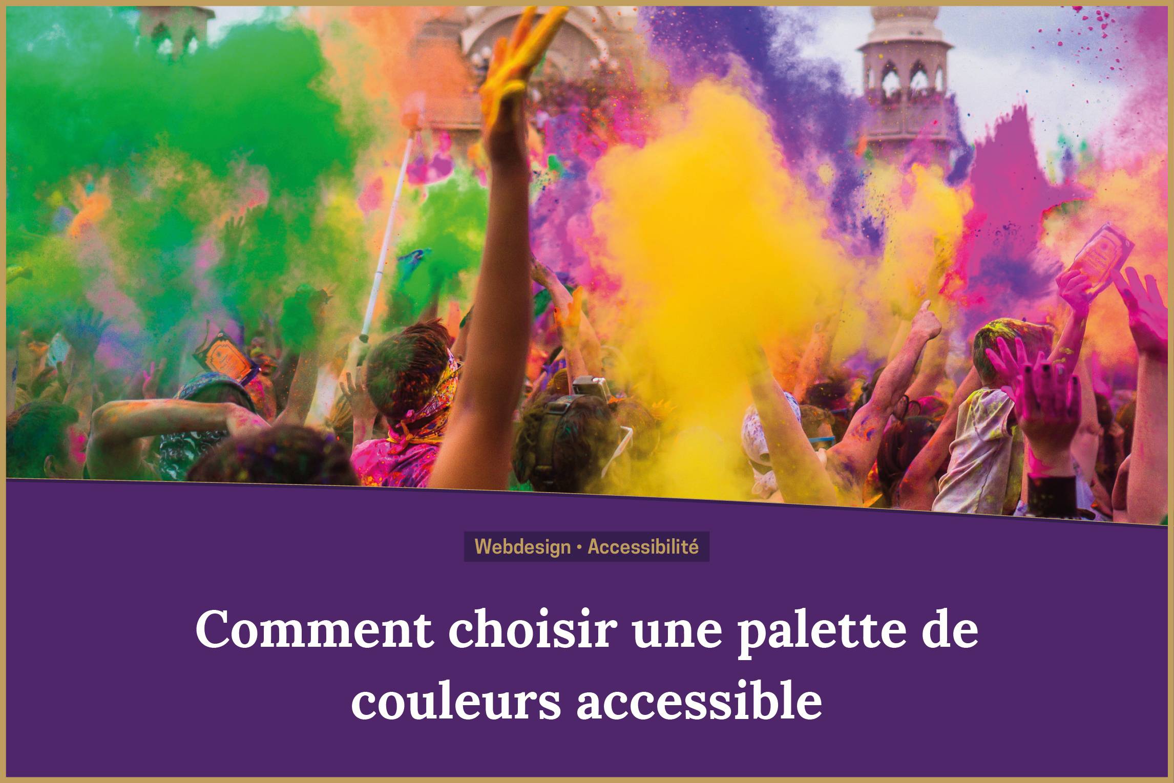 Webdesign, accessibilité : Comment choisir une palette de couleus accessible