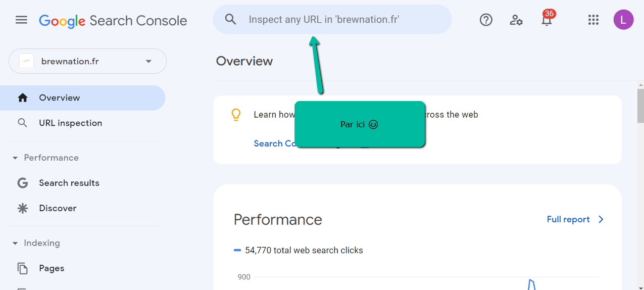 Google Search Console Indexation