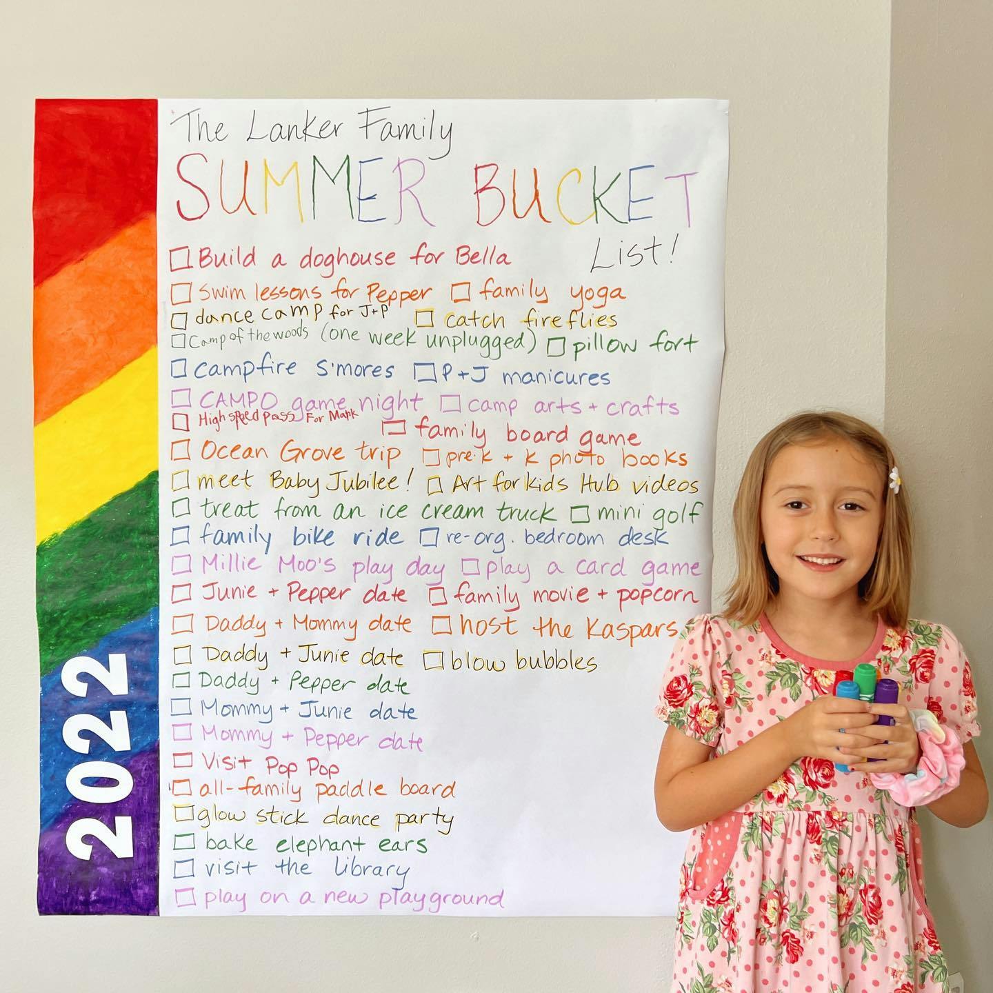 ☀️ Summer 2022, we're comin' for ya!
😎
Last summer, a new family tradition was born. We created our first Lanker Family Summer Bucket List, and it led to a summer full of memory-making and quality family time and duo dates.
🥰
Shout-out to my friend @abbielynnabbott for 100% inspiring us to give this a go last year. She has been sharing her family summer bucket lists on Instagram over the years, and her @SummitBaseCamp blog post gave me the pep talk I needed to take the leap and create our first bucket list.
🪣
It was such a win for all four of us, it was a no-brainer that we’d be creating a bucket list every summer henceforth. And today was the day we tackled our 2022 Lanker Family Summer Bucket List!
🥳
Join me on the blog via my profile 🔗 for a run-down on the supplies we used, my tips for generating ideas, & 65 ideas from our own lists you can glean inspiration from.
💡
May we let our hopes spill.
✍️
May we let grace abound when we don't complete our lists.
🙏
May we take that trust fall and let a summer to remember unfold!
🗓
P.S. Save this post as inspo for when you create your 2022 summer bucket list!
🫶
#TheUnsinkableLankerFour #TheLankersLoveTravel #JuniperLanker
•
•
•
•
•
#summerbucketlist #bucketlistideas #summerbucketlist2022 #bucketlistadventures #bucketlisters #bucketlists #bucketlistfamily #bucketlistgoals #bucketlistnow #bucketlistlife #bucketlistadventure #bucketlister #bucketlistliving #summeractivitiesforkids #summeractivities #summitbasecamp