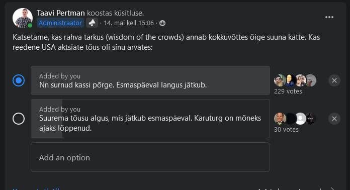 rahvas ennustab surnud kassi põrget