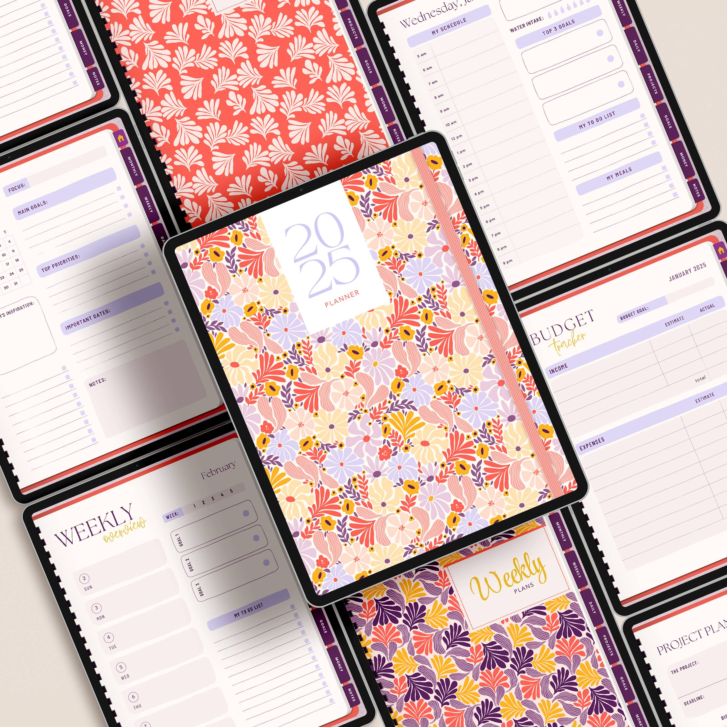 2025 Wild Flores Digital Planner
