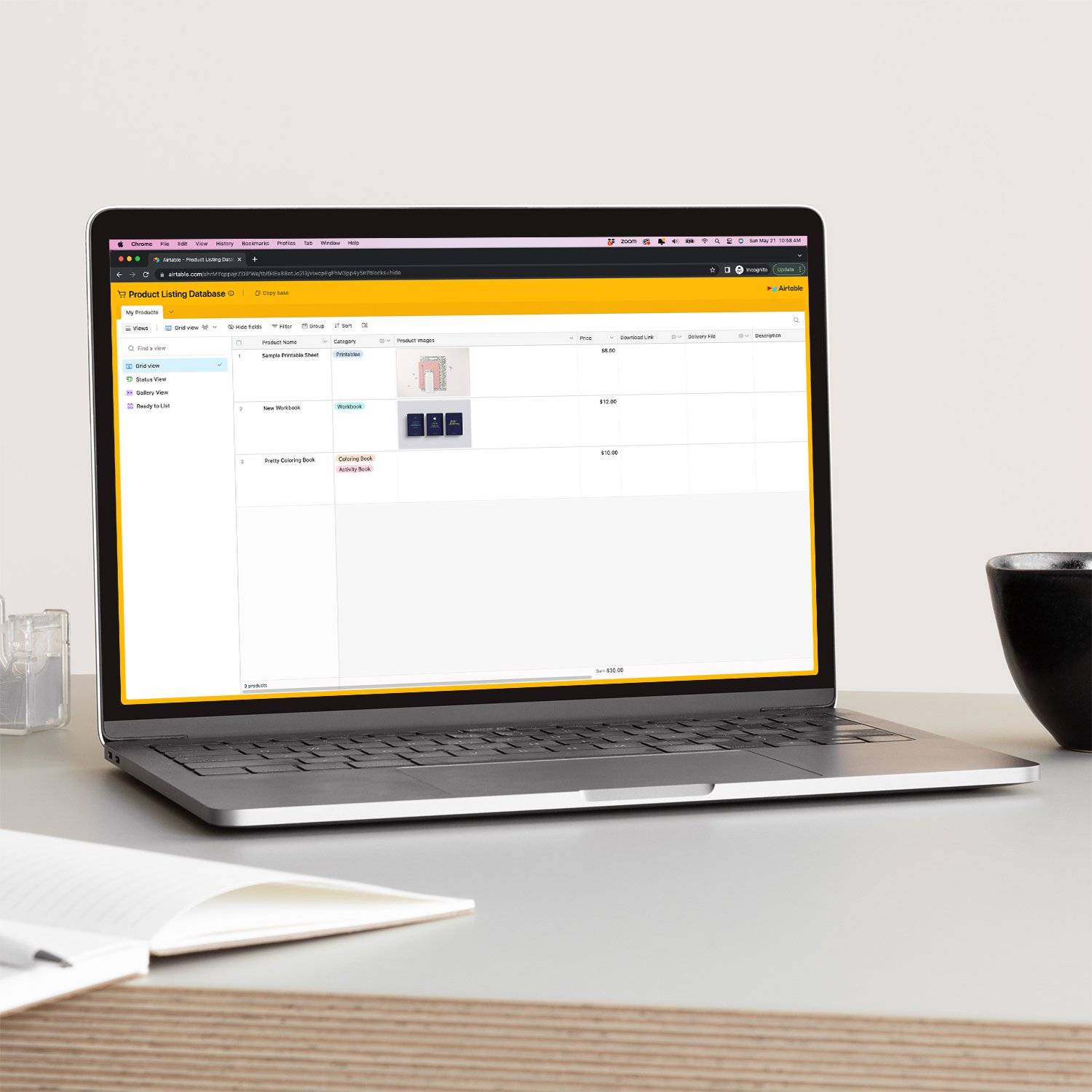 Product Listing Database