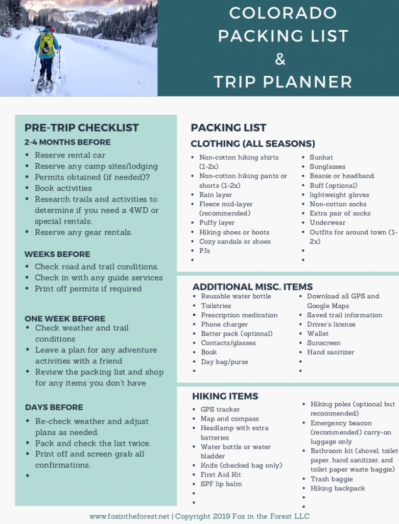 Colorado 4 Day Itinerary