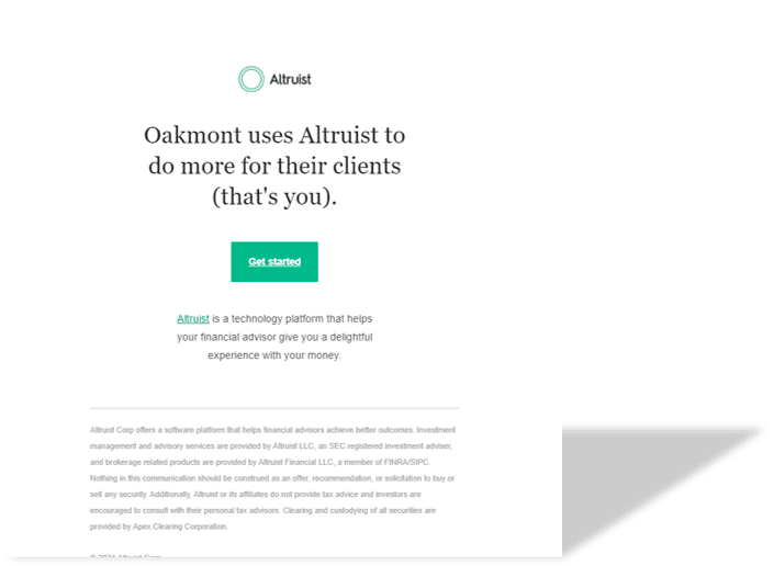 Account Opening Email