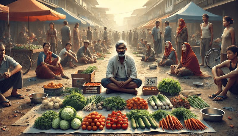 Sattu the vegetable seller