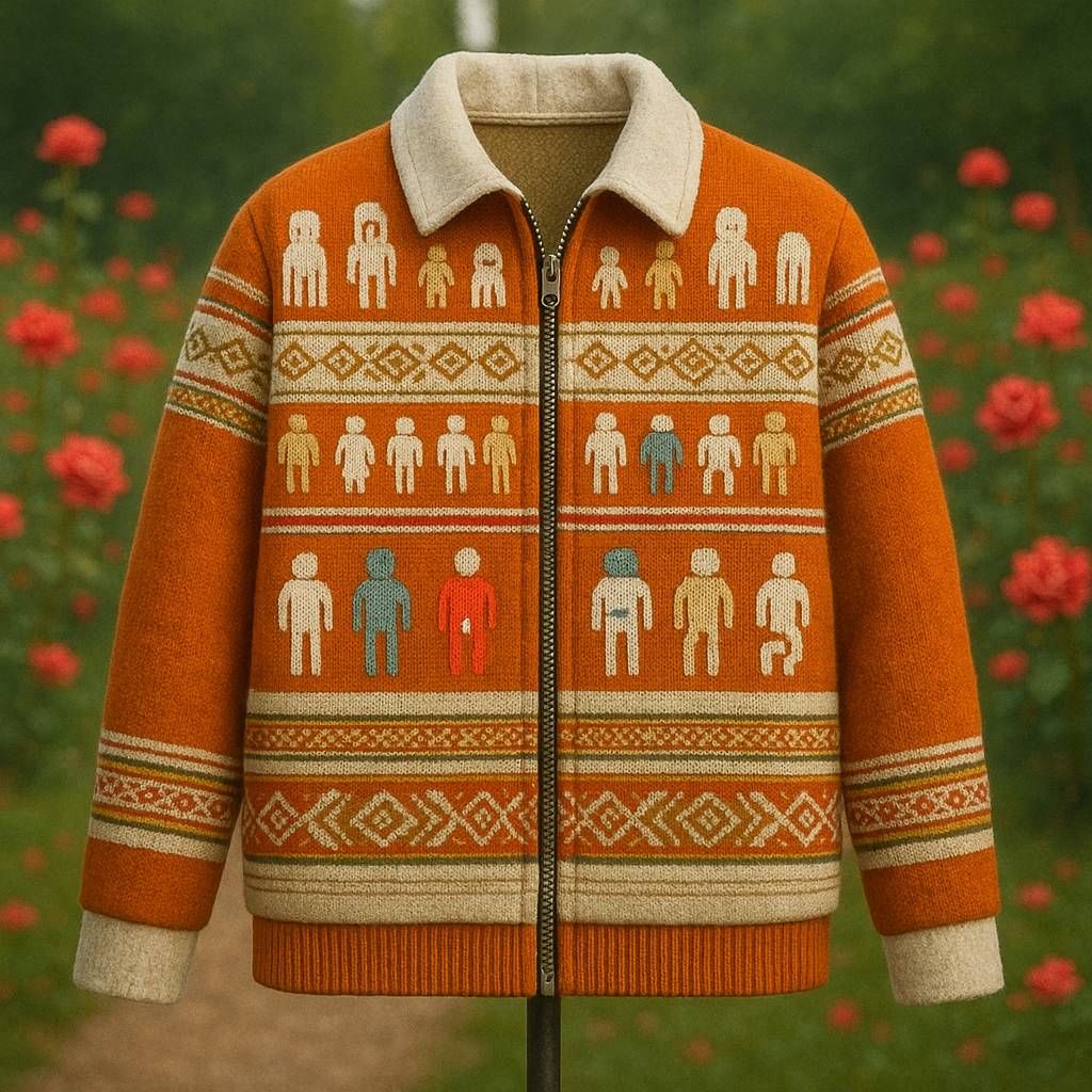 An AI generated image of a knit sweater