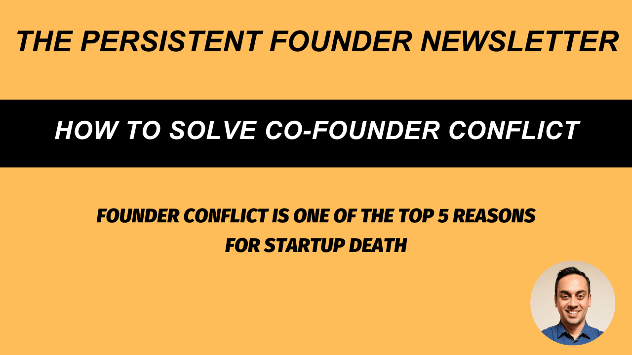 how to solve cofounder conflict in a startup