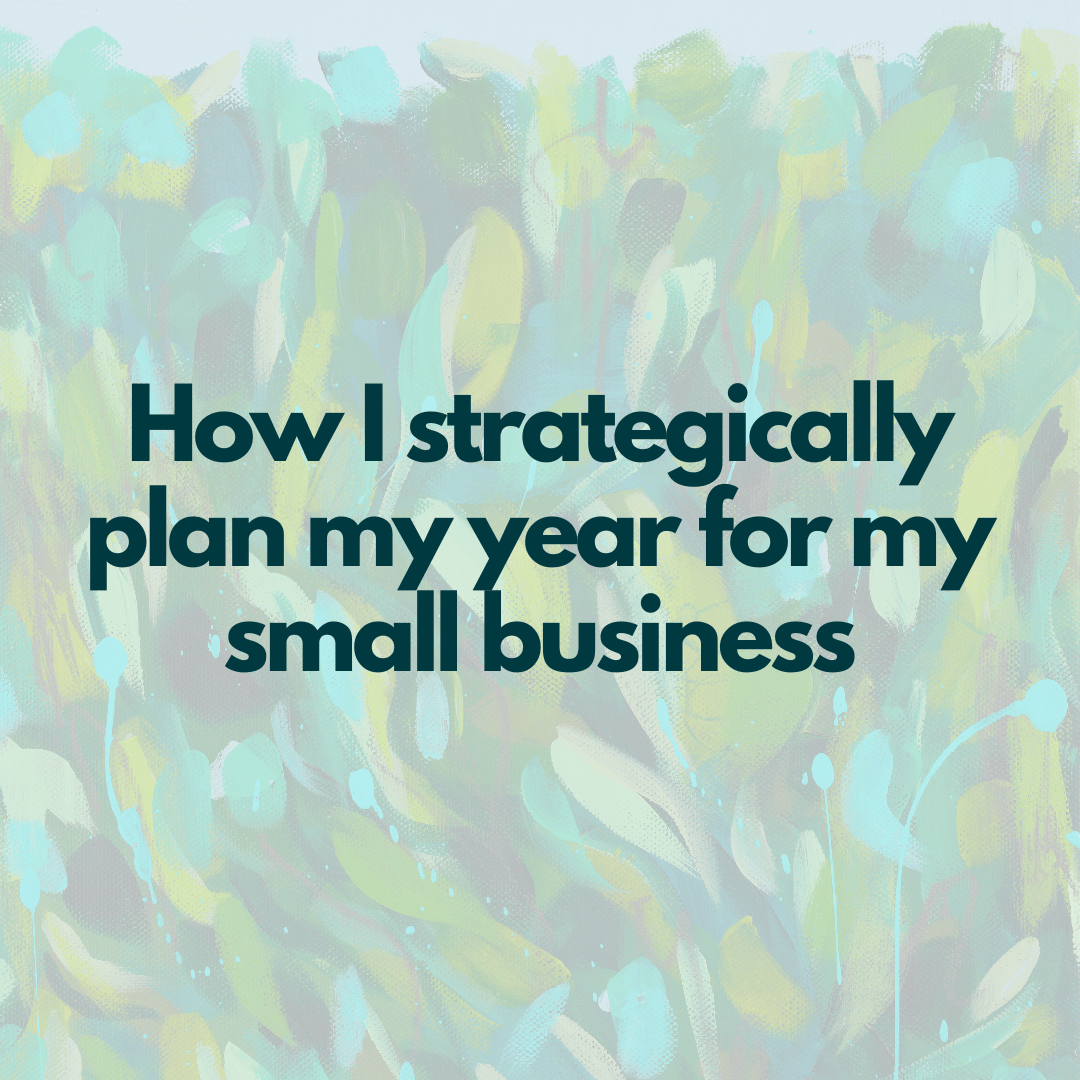 how I strategically plan my year