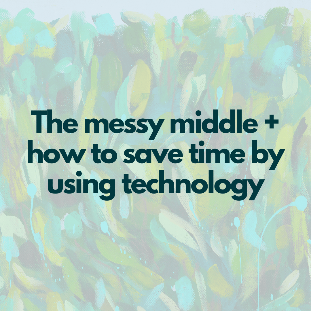 Navigating the messy middle as an entrepreneur and how to save time by leveraging technology