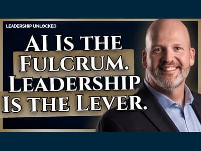 Dusty Holcomb with the episode title AI Is the Fulcrum. Leadership Is the Lever."