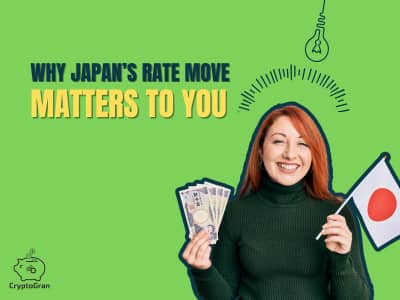 girl holding japanese flag and currency