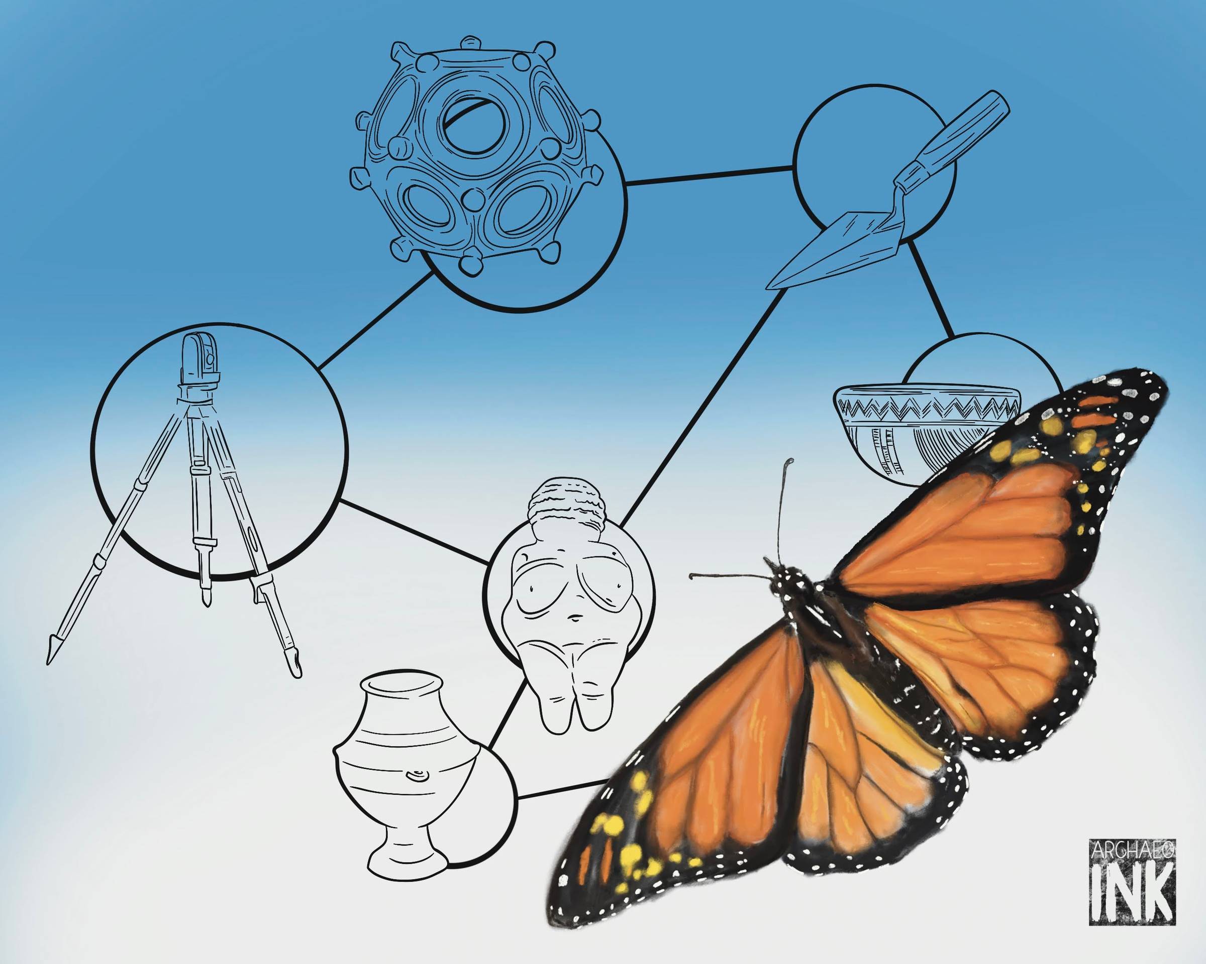 The archaeological community feels free and positive like a butterfly on Bluesky