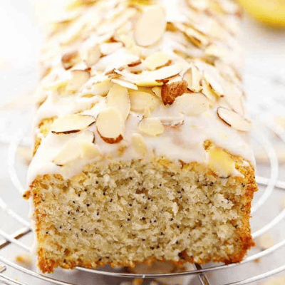 Lemon Almond Poppy Seed Bread