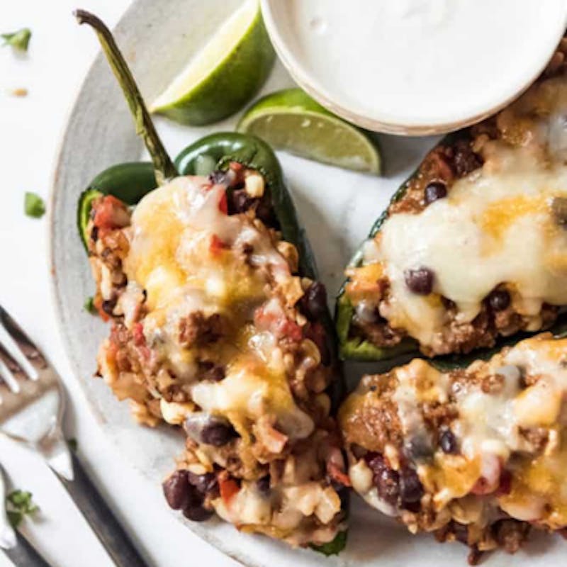 Stuffed Poblano Peppers