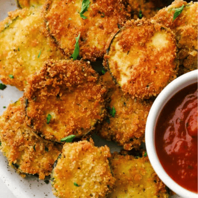 Crispy Parmesan Fried Zucchini