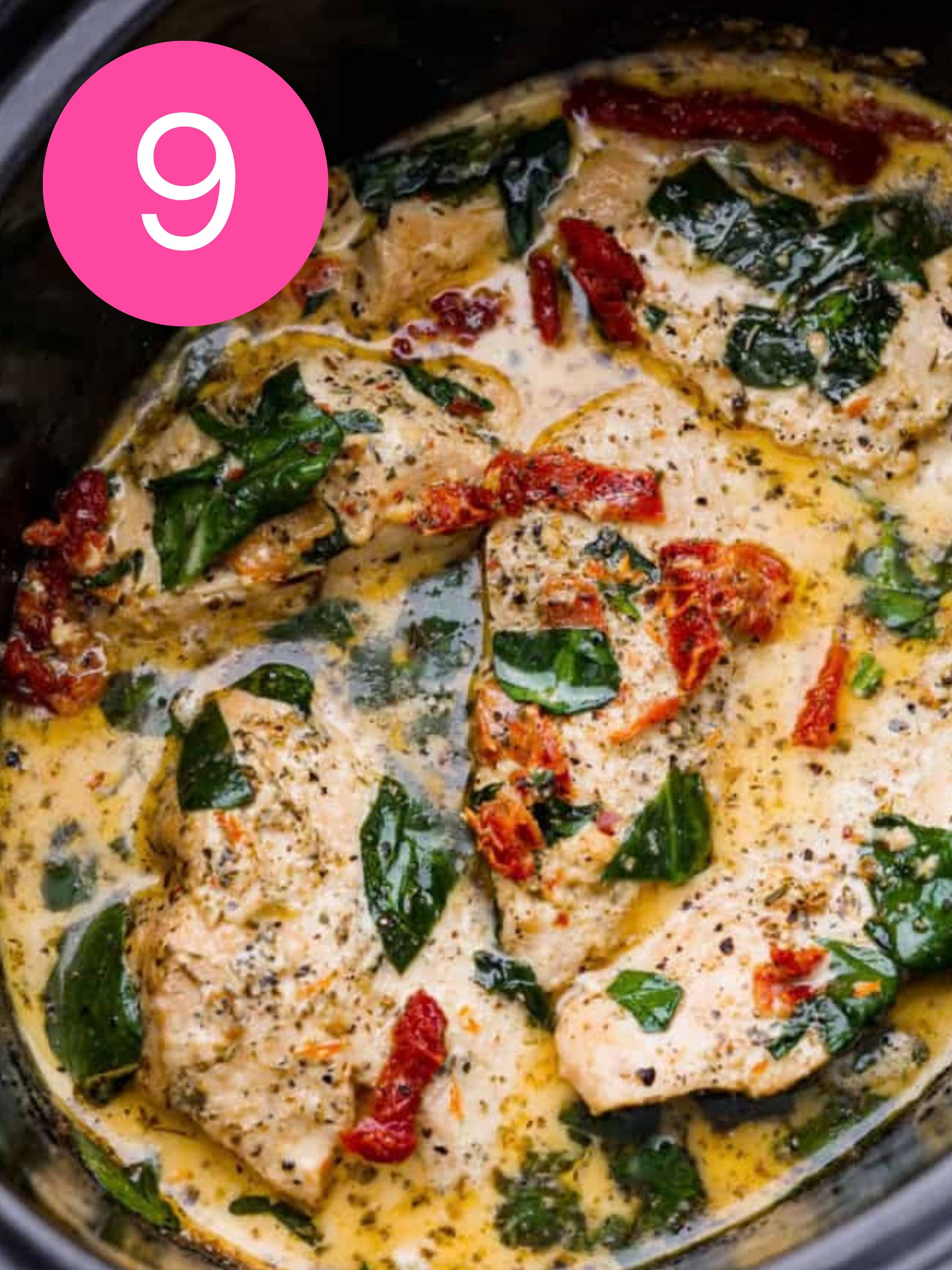 Crockpot Tuscan Chicken