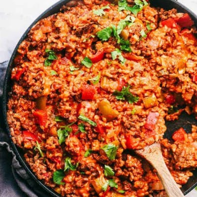 Unstuffed Pepper Skillet