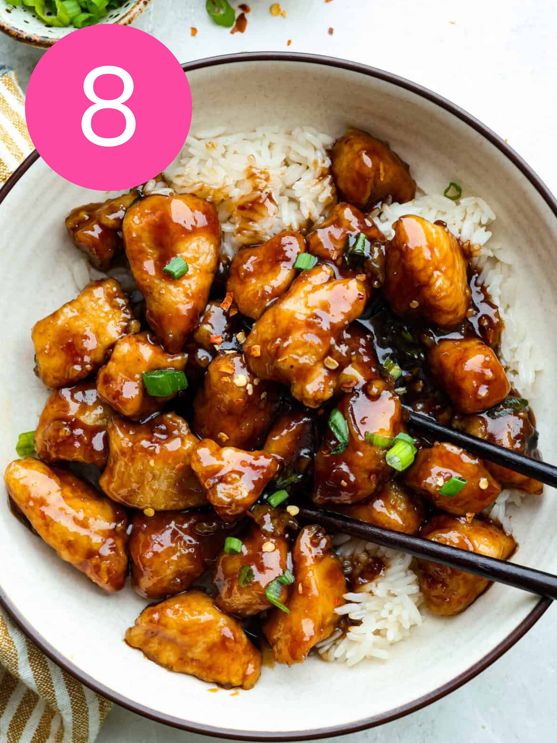 One Pan General Tso's Chicken 