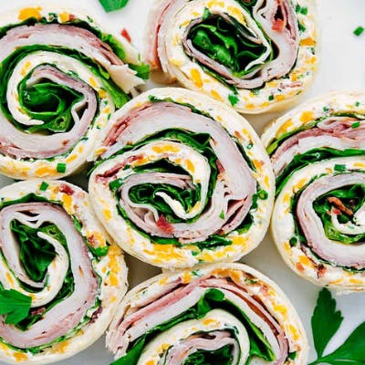 Turkey Bacon Ranch Pinwheels