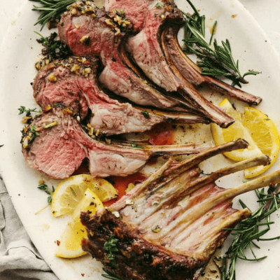 Garlic Herb Crusted Rack of Lamb