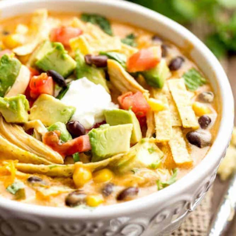 Slow Cooker Chicken Fajita Soup