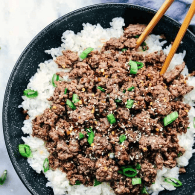 Korean Ground Beef Rice Bowls
