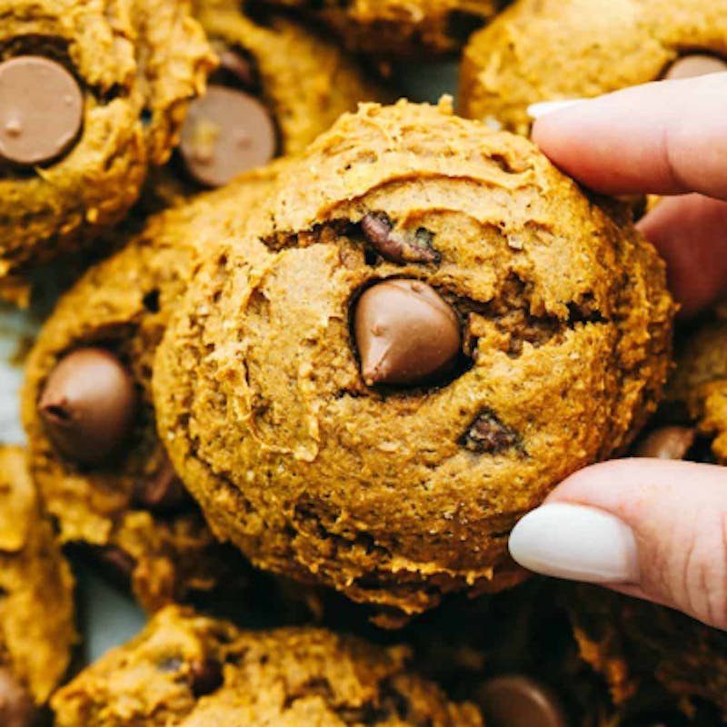 3 Ingredient Pumpkin Chocolate Chip Cookies