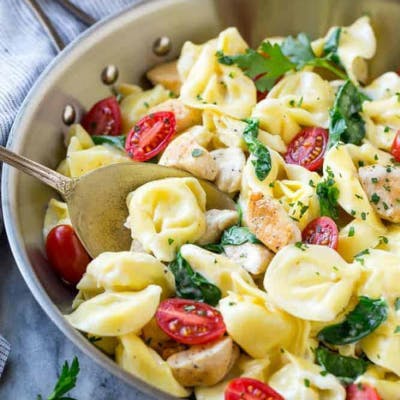 Creamy One Pot Chicken Tortellini