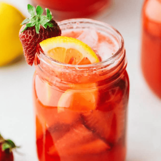 Homemade Strawberry Lemonade