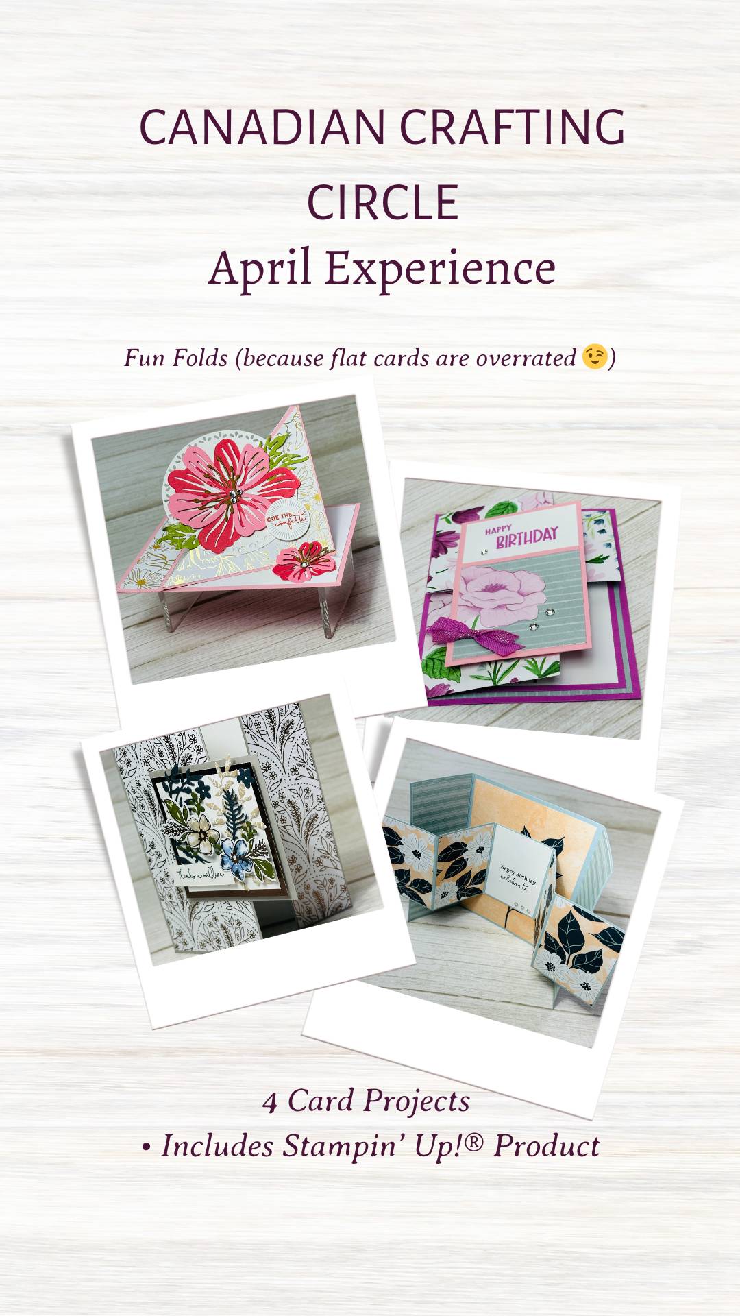 Canadian Crafting Circle - April (PDF Tutorials)