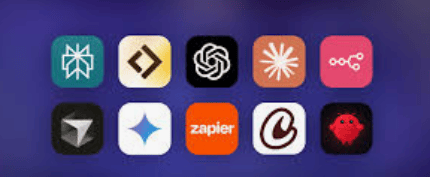 A selection of AI logos