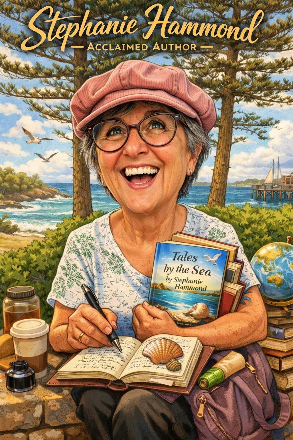 A caricature of my writer self.