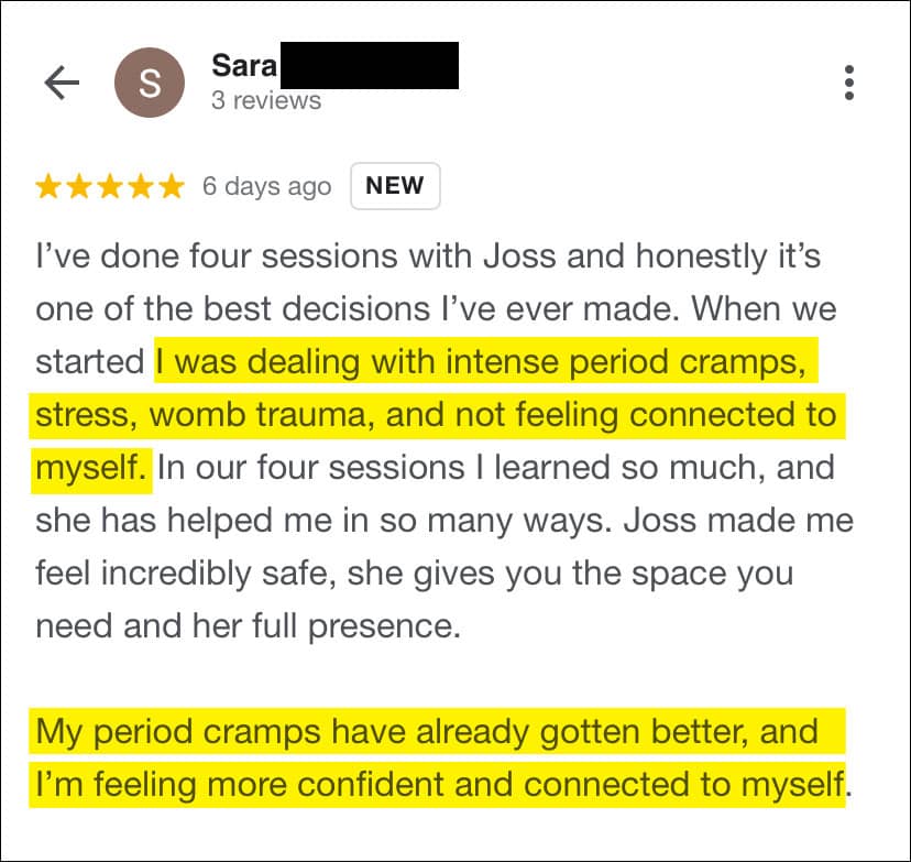 client testimonial
