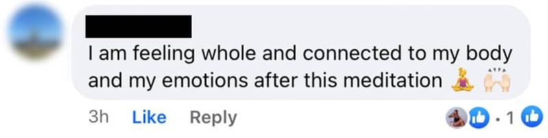 testimonial for meditation to balance hormones naturally