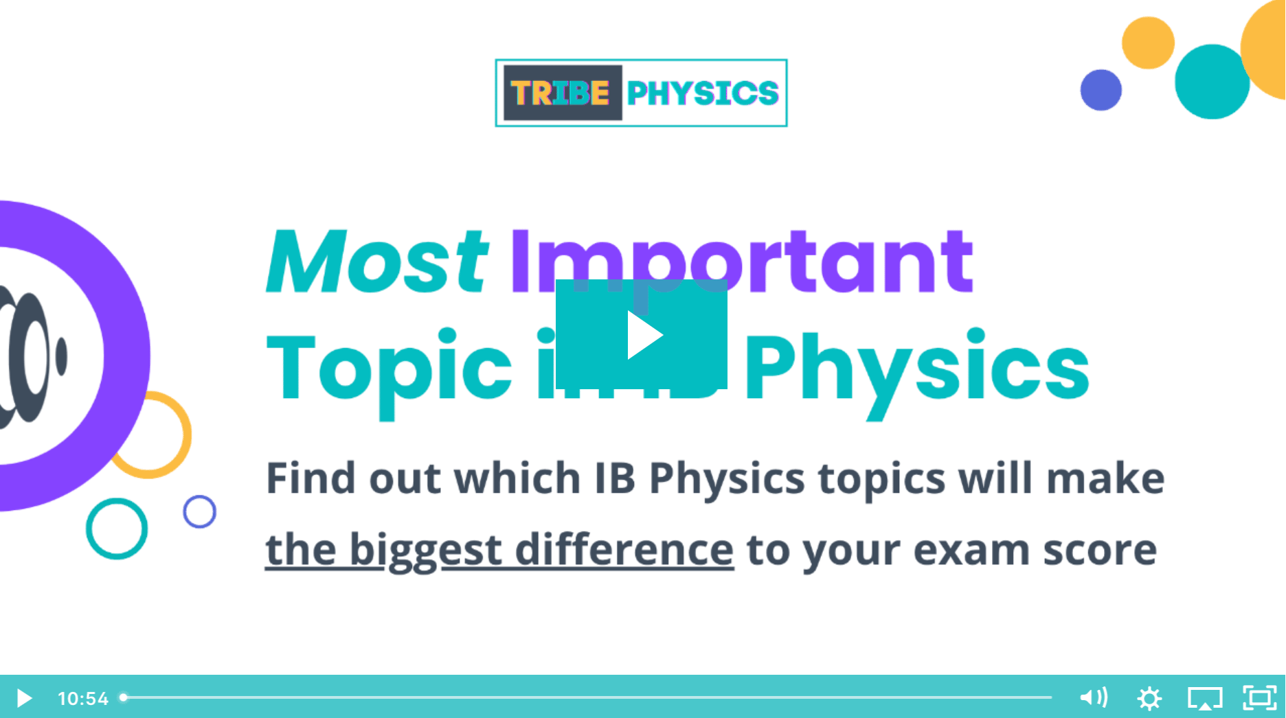 The most important topic in IB Physics. Find out which IB Phsyics topics will make the biggest difference to your exam score.