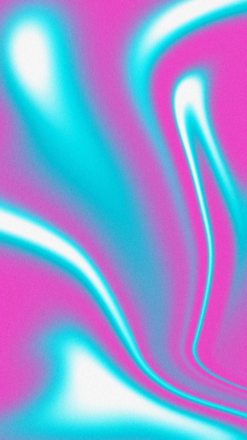 Vibrant abstract swirl of pink, turquoise, and white.