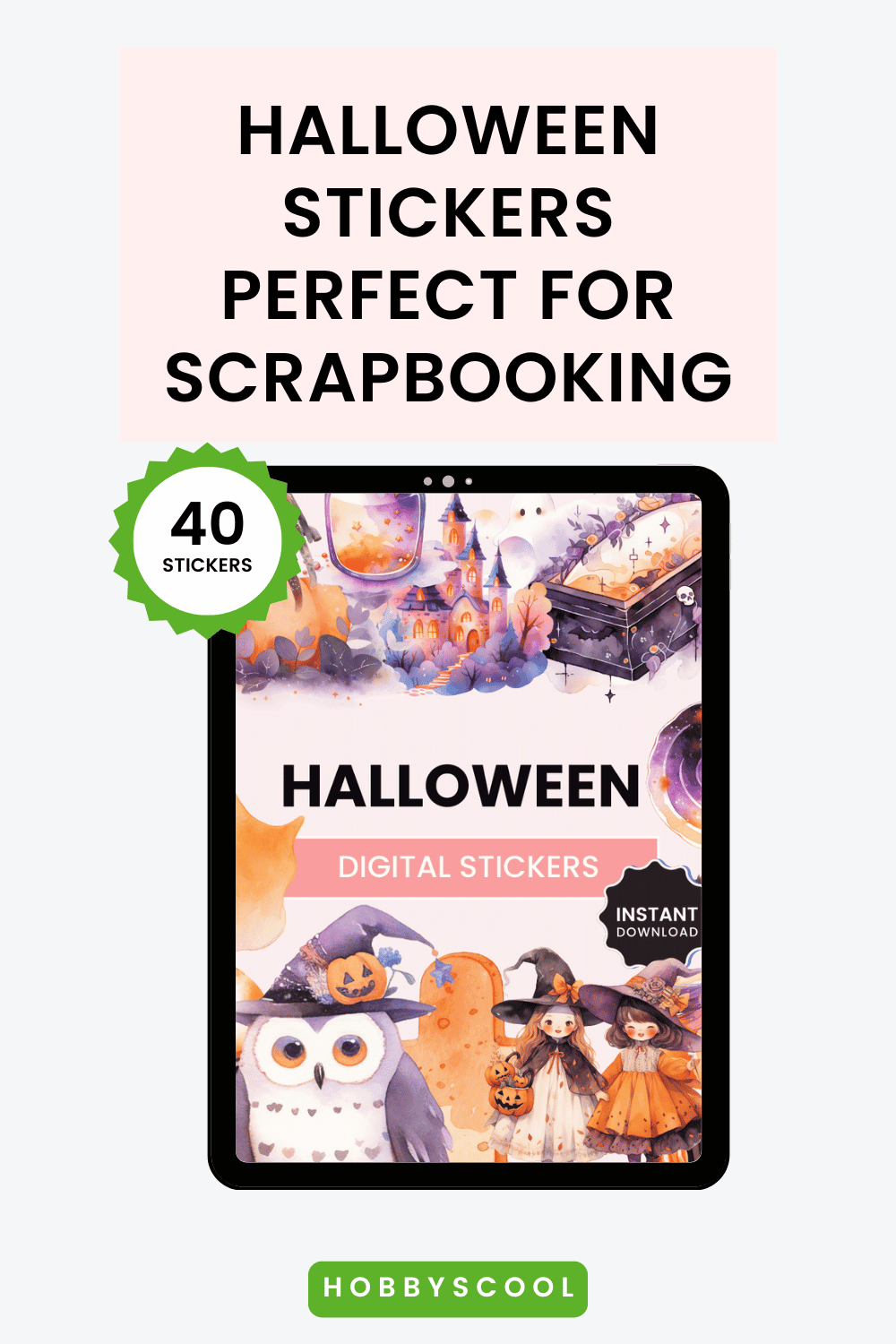 HobbyScool Halloween Digital Stickers