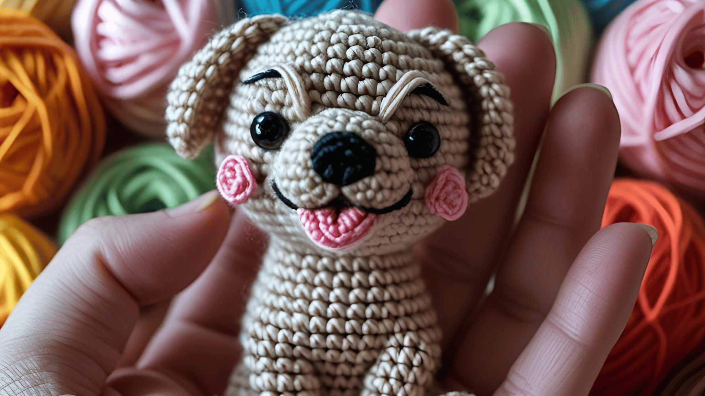 Mini Crochet Dog