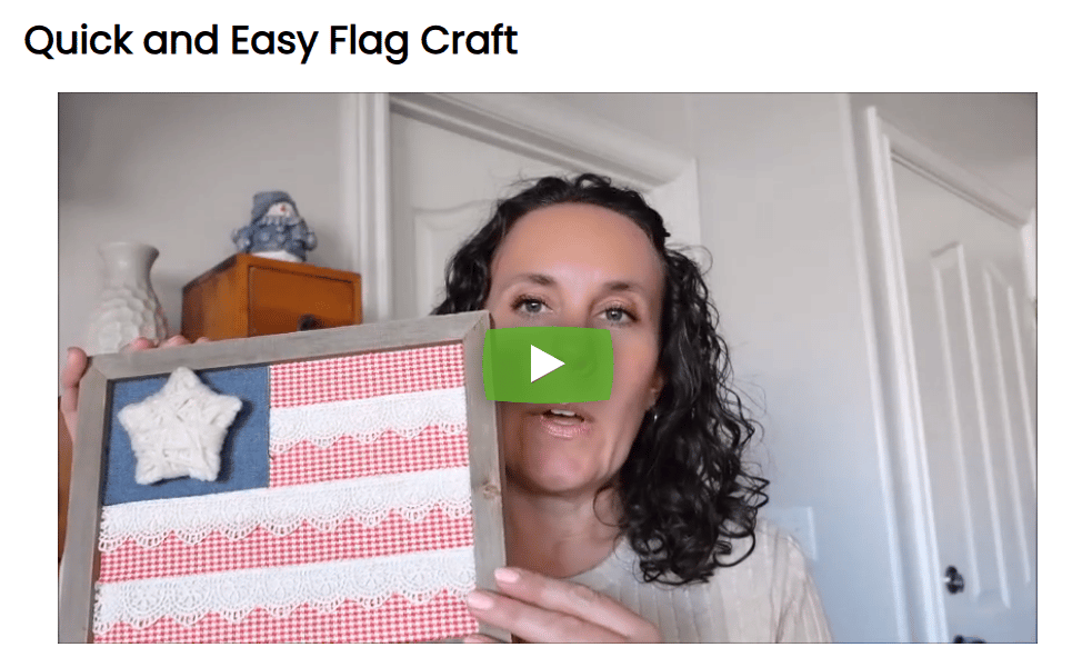 Quick and Easy Flag Craft