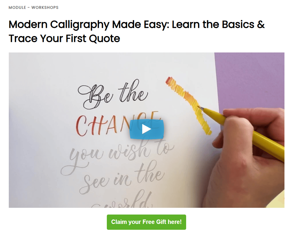 Modern Calligraphy Made Easy