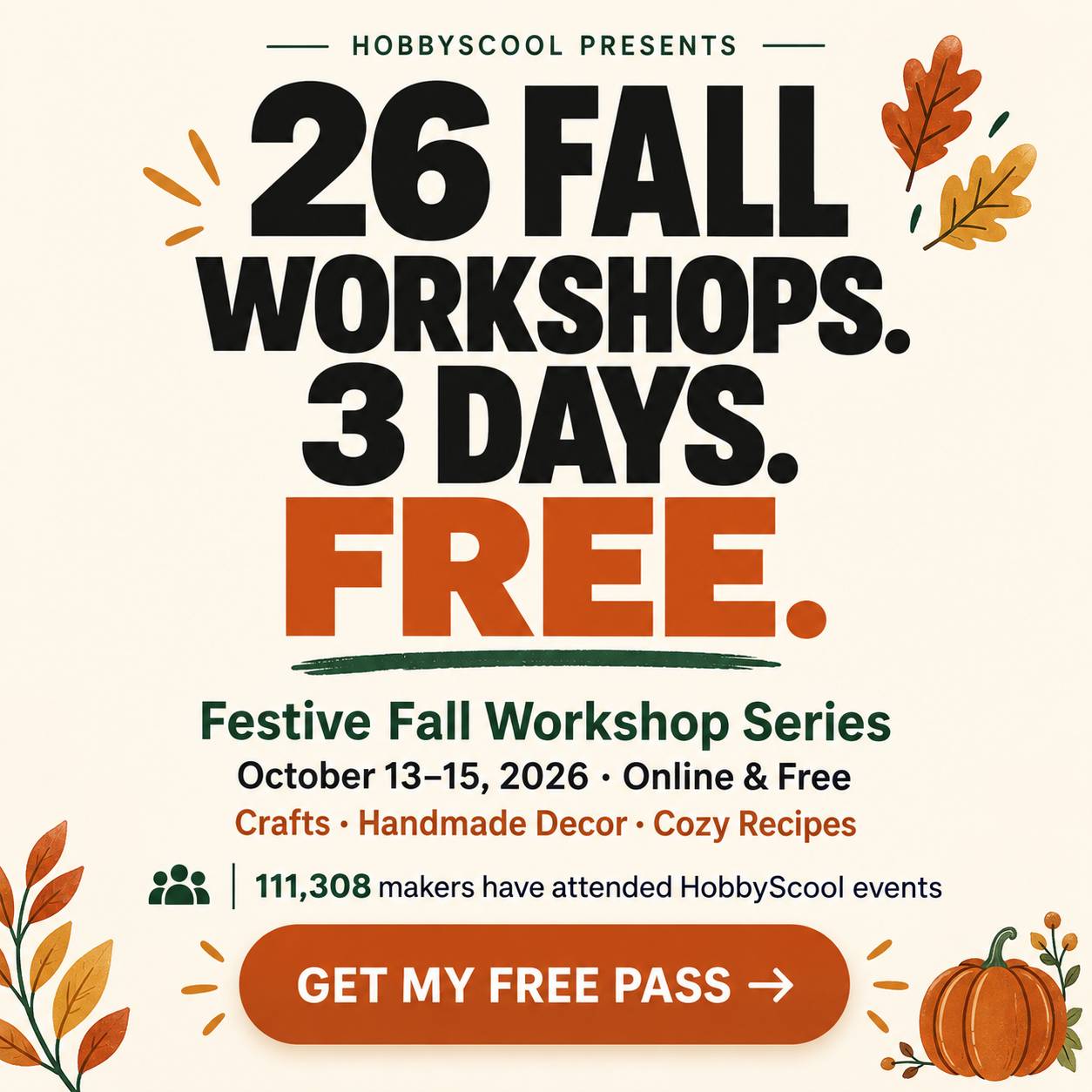 Festive Fall Workshop Series