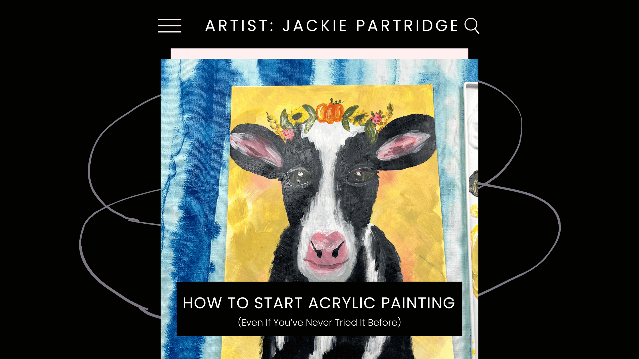 How to Start Acrylic Painting with Artist Jackie Partridge