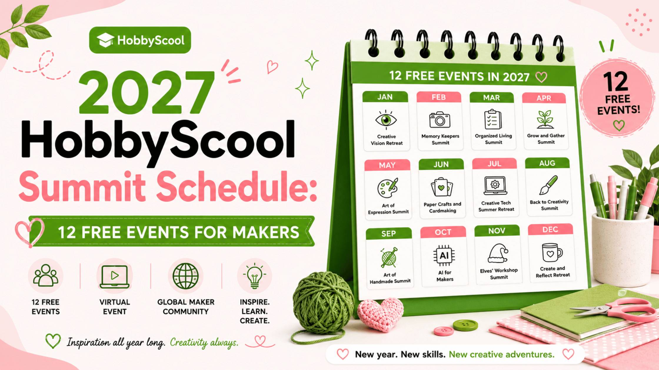 2027 HobbyScool Summit Schedule