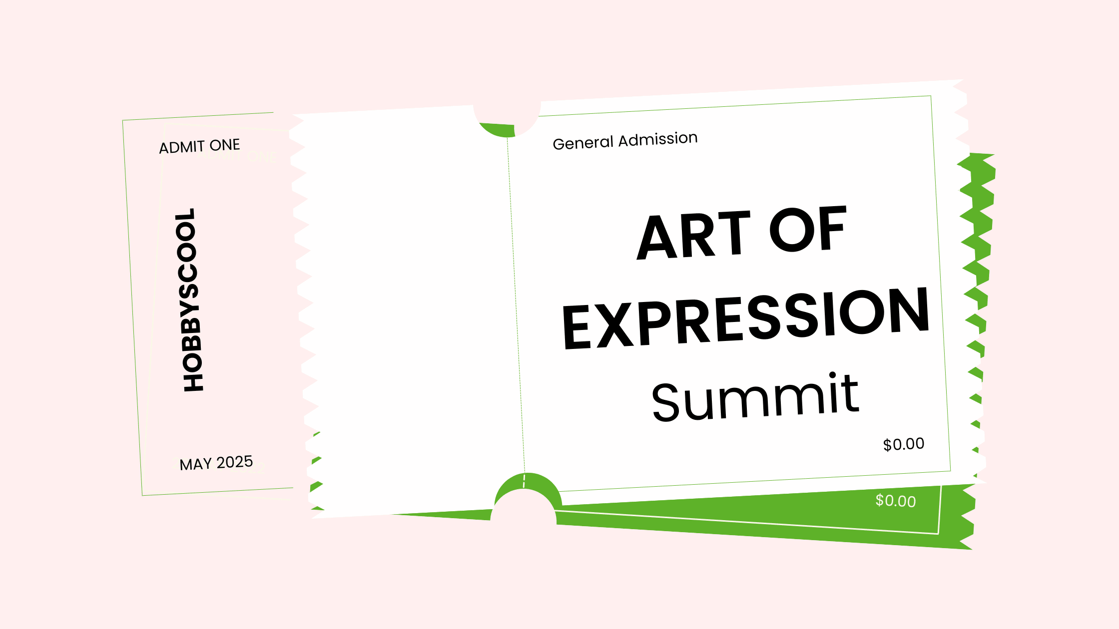 ticket for upcoming art of expression summit