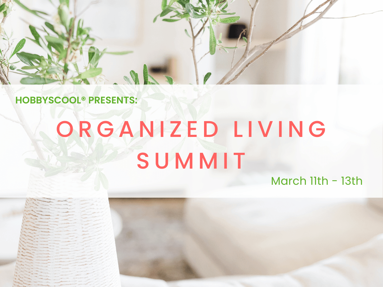 HobbyScool Organized Living Summit