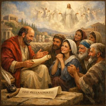 Paul with the faithful church in Thessalonica.